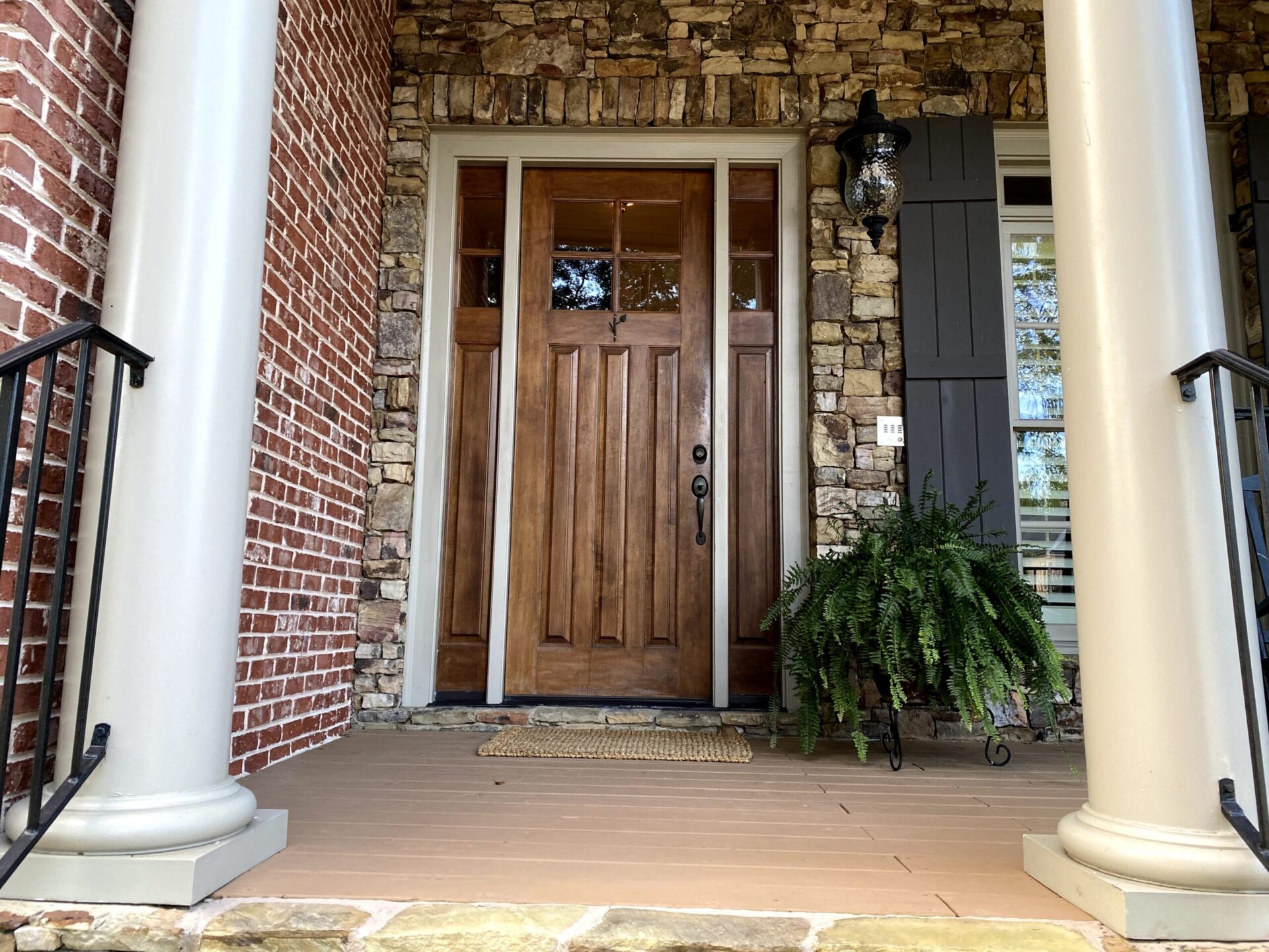 Doorway and deck