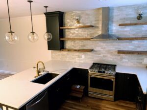 Enclosed kitchen counter