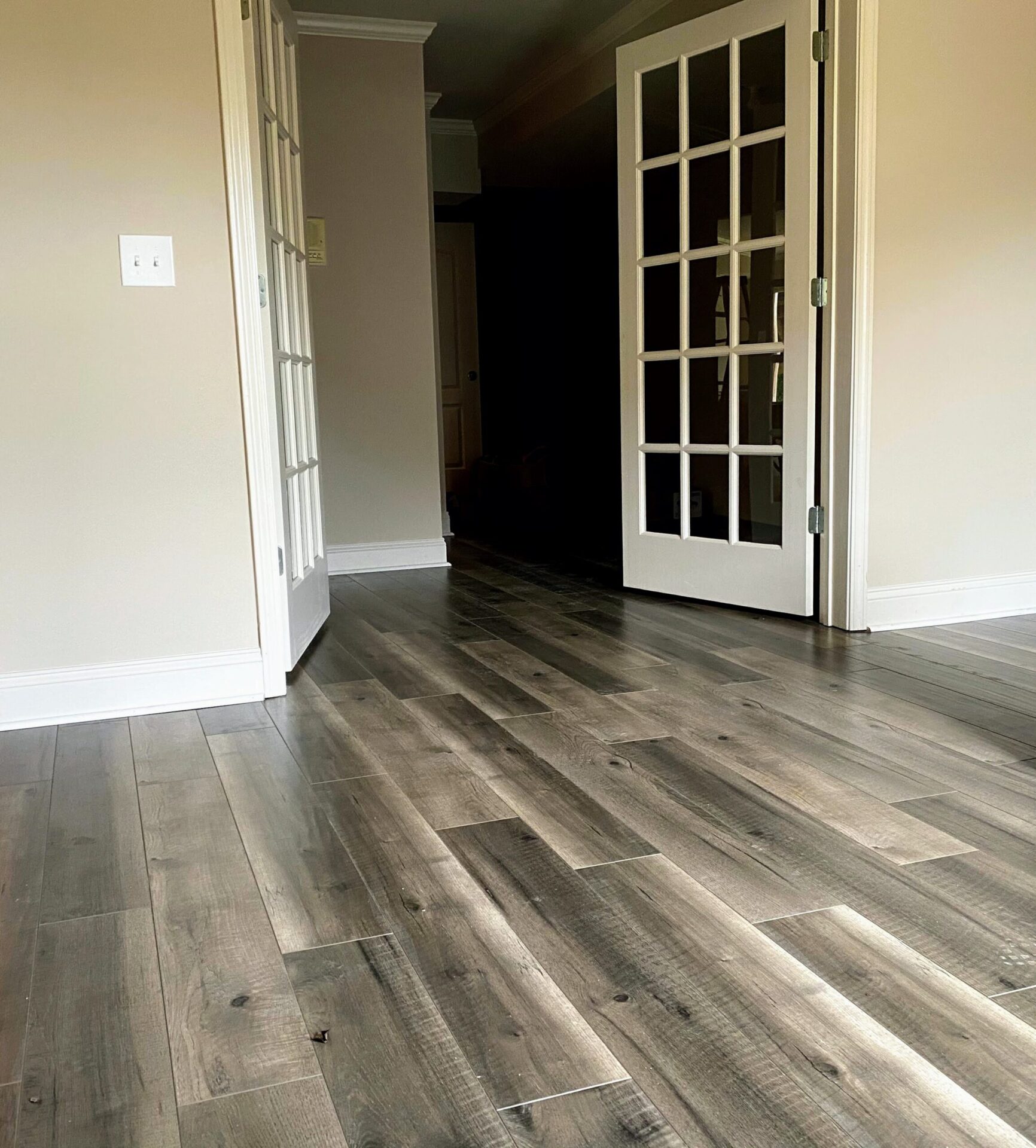 Gray wood floors