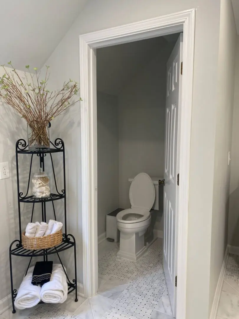 A small toilet room