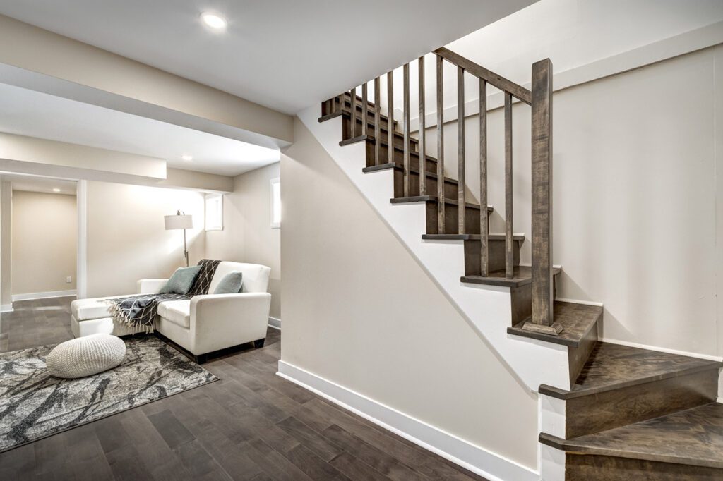 This is an example of a finish basement.