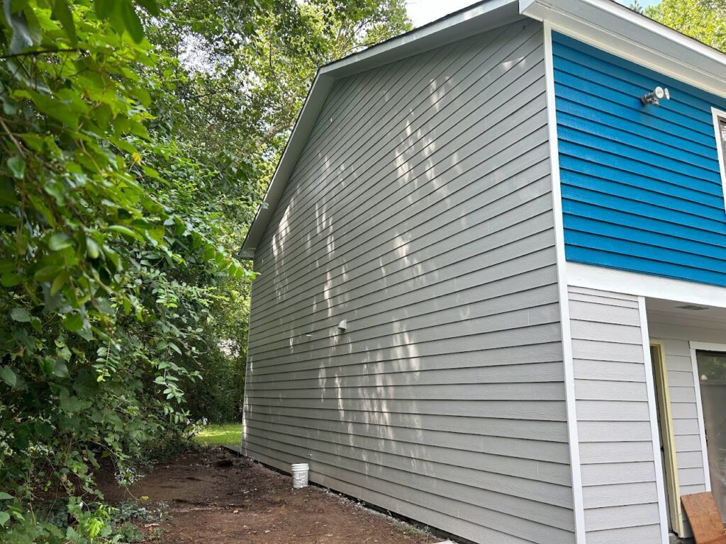 Siding painted.